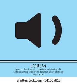 volume low sign, vector design for website 