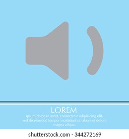 volume low sign, vector design for website 