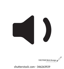 volume low sign, vector design for website 