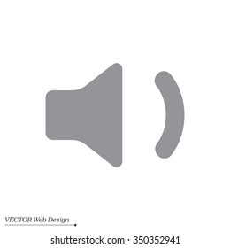 volume low sign, vector design for website 