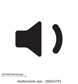 volume low sign, vector design for website 