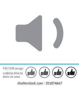 volume low sign, vector design for website 