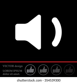 volume low sign, vector design for website 