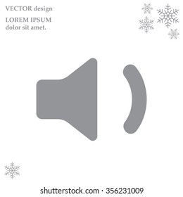 volume low sign, vector design for website 