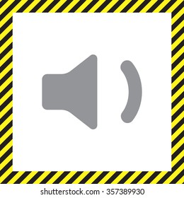 volume low sign, vector design for website 