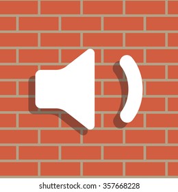 volume low sign, vector design for website 