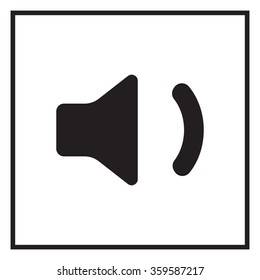 volume low sign, vector design for website 