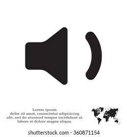 volume low sign, vector design for website 