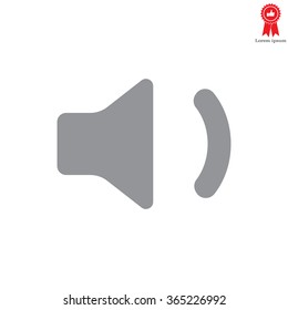 volume low sign, vector design for website 
