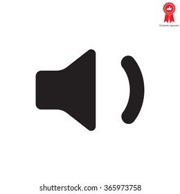 volume low sign, vector design for website 