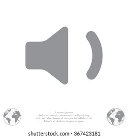 volume low sign, vector design for website 