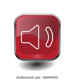 volume low sign, vector design for website. line icon 