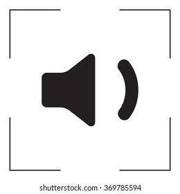 volume low sign, vector design for website 