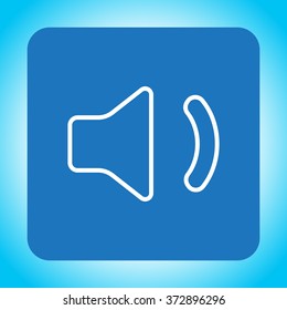 volume low sign, vector design for website. line icon 