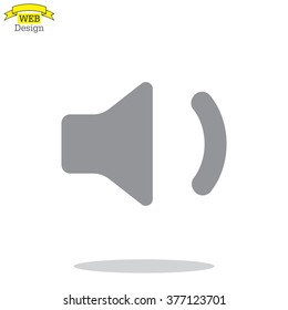 volume low sign, vector design for website 