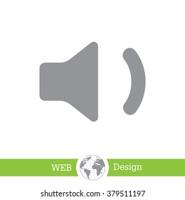volume low sign, vector design for website 