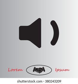volume low sign, vector design for website 