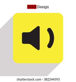 volume low sign, vector design for website 