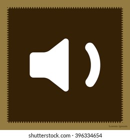 volume low sign, vector design for website 