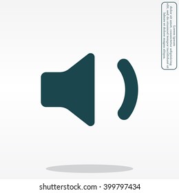 volume low sign, vector design for website 
