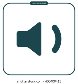volume low sign, vector design for website 