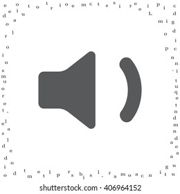 volume low sign, vector design for website 