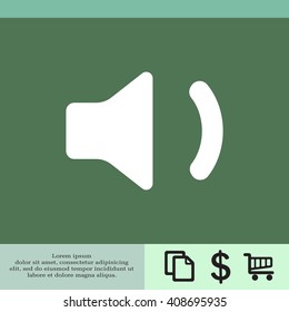 volume low sign, vector design for website 