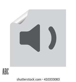 volume low sign, vector design for website 