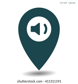 volume low sign, vector design for website 