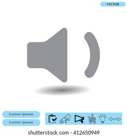 volume low sign, vector design for website 
