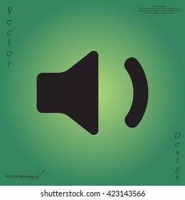 volume low sign, vector design for website 