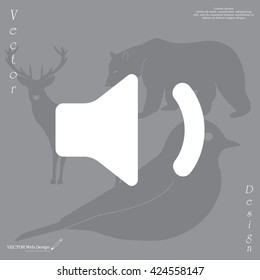 volume low sign, vector design for website 