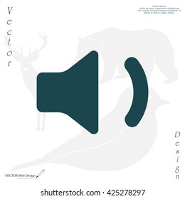 volume low sign, vector design for website 