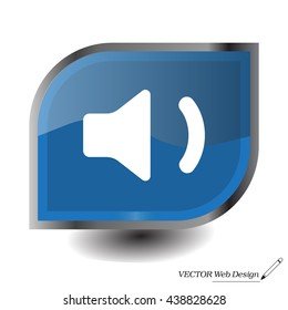 volume low sign, vector design for website 