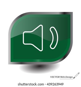 volume low sign, vector design for website. line icon 