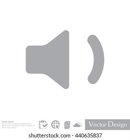 volume low sign, vector design for website 
