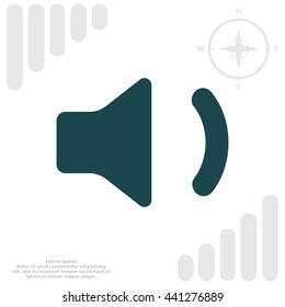 volume low sign, vector design for website 
