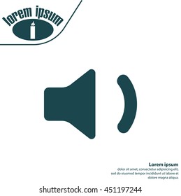 volume low sign, vector design for website 