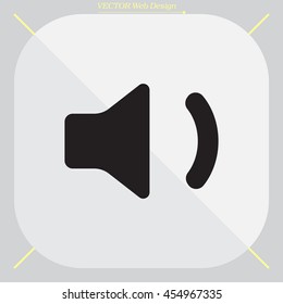 volume low sign, vector design for website 