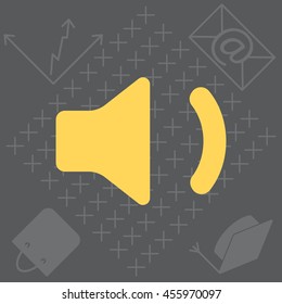 volume low sign, vector design for website 