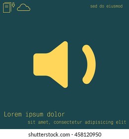 volume low sign, vector design for website 