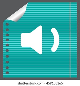volume low sign, vector design for website 