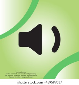 volume low sign, vector design for website 
