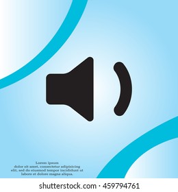 volume low sign, vector design for website 