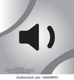 volume low sign, vector design for website 