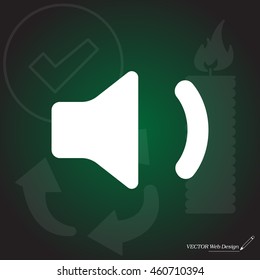 volume low sign, vector design for website 