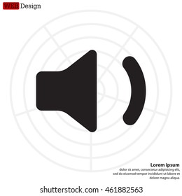 volume low sign, vector design for website 