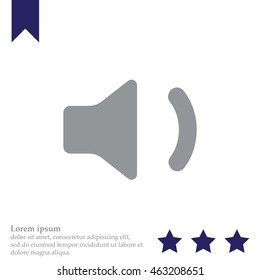 volume low sign, vector design for website 