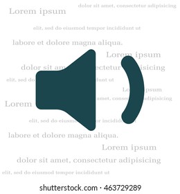 volume low sign, vector design for website 
