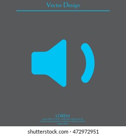 volume low sign, vector design for website 